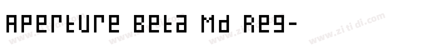 Aperture Beta Md Reg字体转换